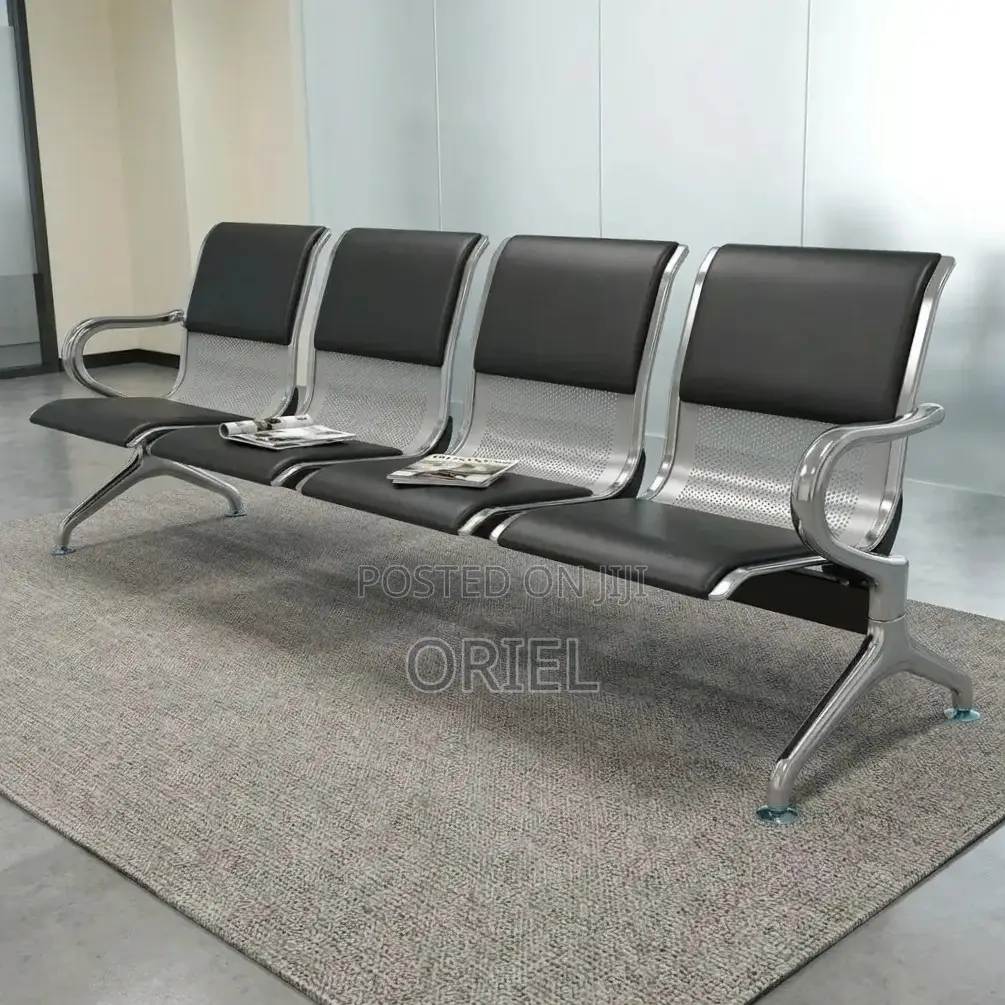 Office Bench : 4-Seater Upholstered Corporate Office Bench