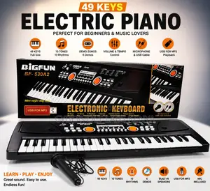 49 Keys Electric Piano Keyboard With Microphone USB MP3