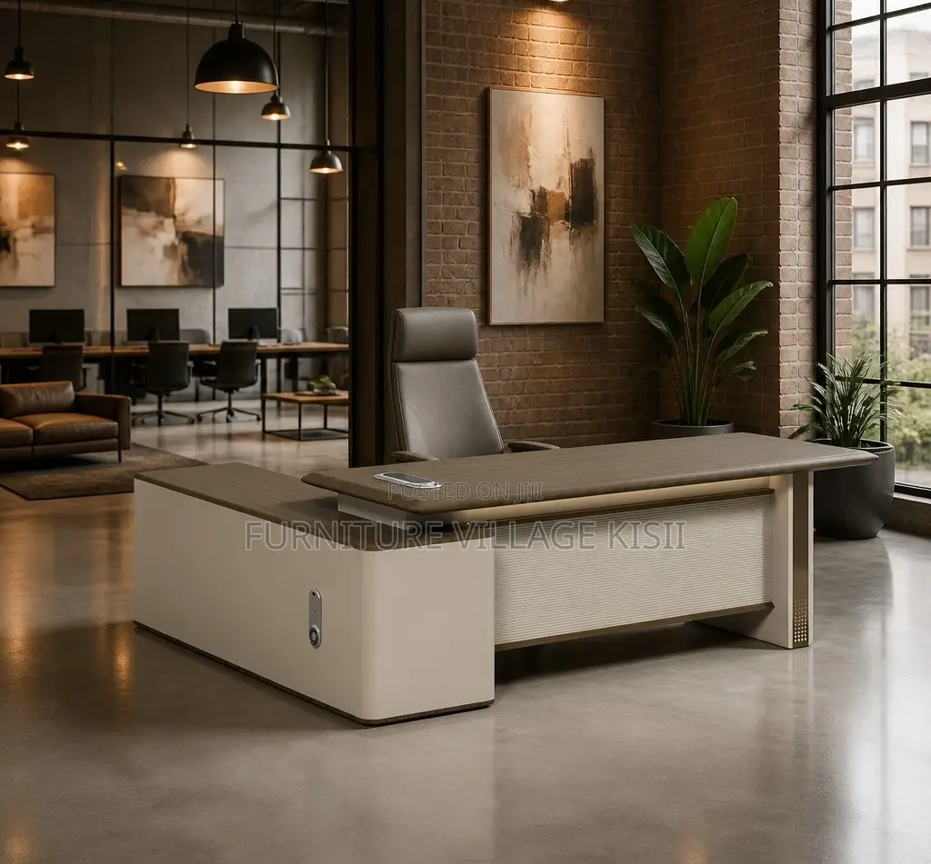Office Desk; 1600mm Executive L-Shaped Desk