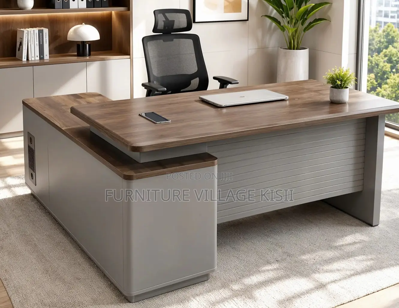 Office Desk; 1600mm Executive L-Shaped Desk