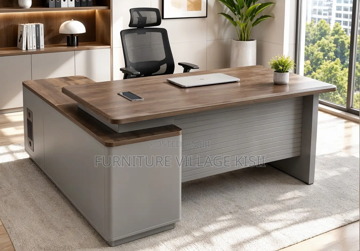 Office Desk; 1600mm Executive L-Shaped Desk