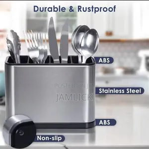 4-Compartment Kitchen Cutlery Holder - Bz