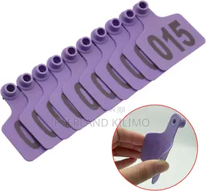 Breeding Identification Small Purple Ear Tag for Goats