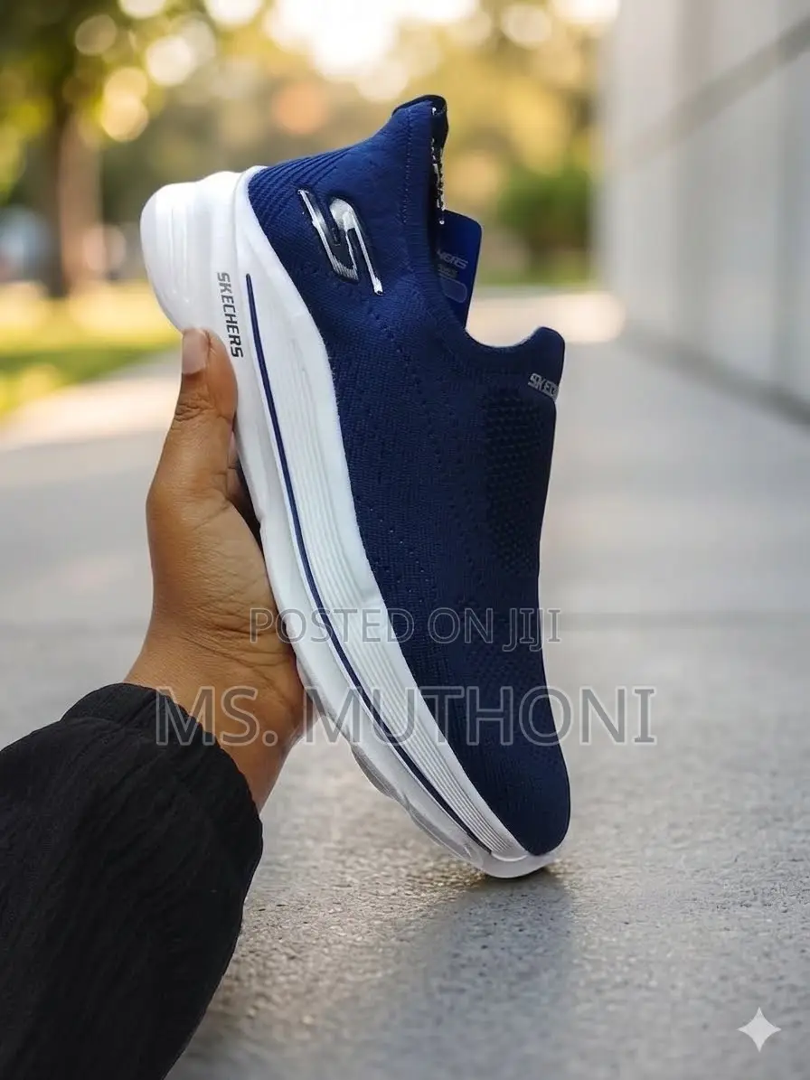 Orthopedic Navy Blue Skechers GOwalk 8 - Aleena Slip-Ons Size 40-45
