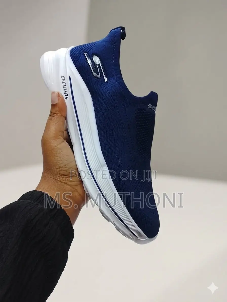 Orthopedic Navy Blue Skechers GOwalk 8 - Aleena Slip-Ons Size 40-45