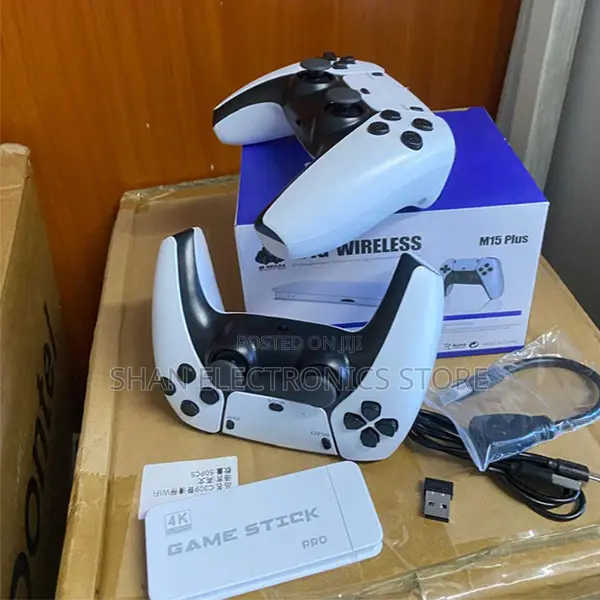 M15 Plus Game Stick|10,000+ Classic Games Dual Wireless Controllers