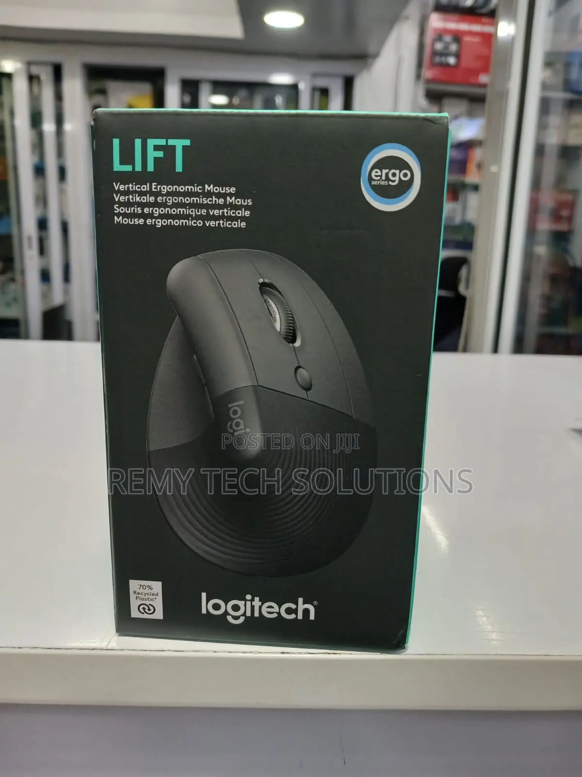 Logitech Lift Vertical Ergonomic Wireless and Bluetooth Mouse