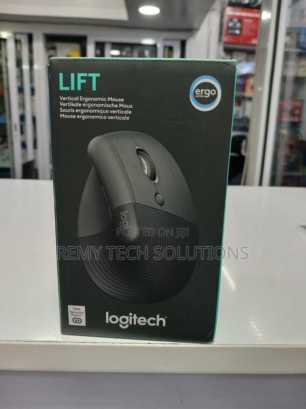 Logitech Lift Vertical Ergonomic Wireless and Bluetooth Mouse