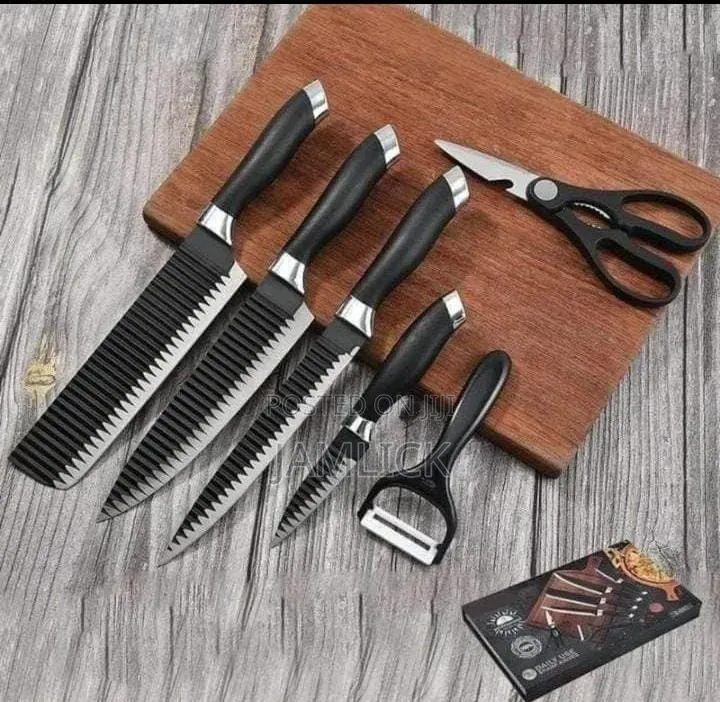 6pcs Zepter Black Non-Stick Knife Gift Set - Bz