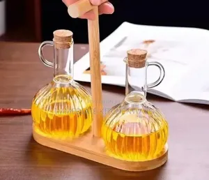 Oil and Vinegar Jars 2 in 1 Borosilicate Glass