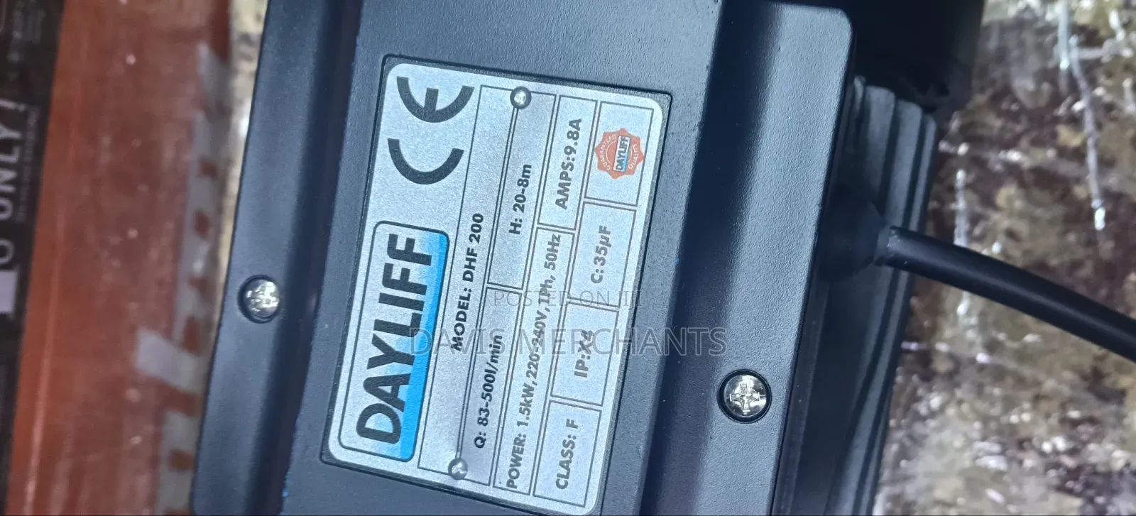 2 HP 2" Water Pump DHF 200 Dayliff Surface Pump