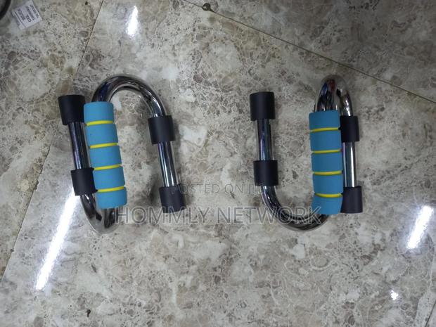 Metalic Push Up Bars Pair - thumbnail 2