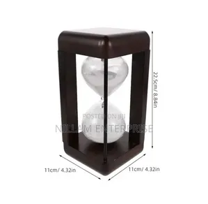 Premium Quality Home Decor Item/) Metal Hourglass Sand Timer*