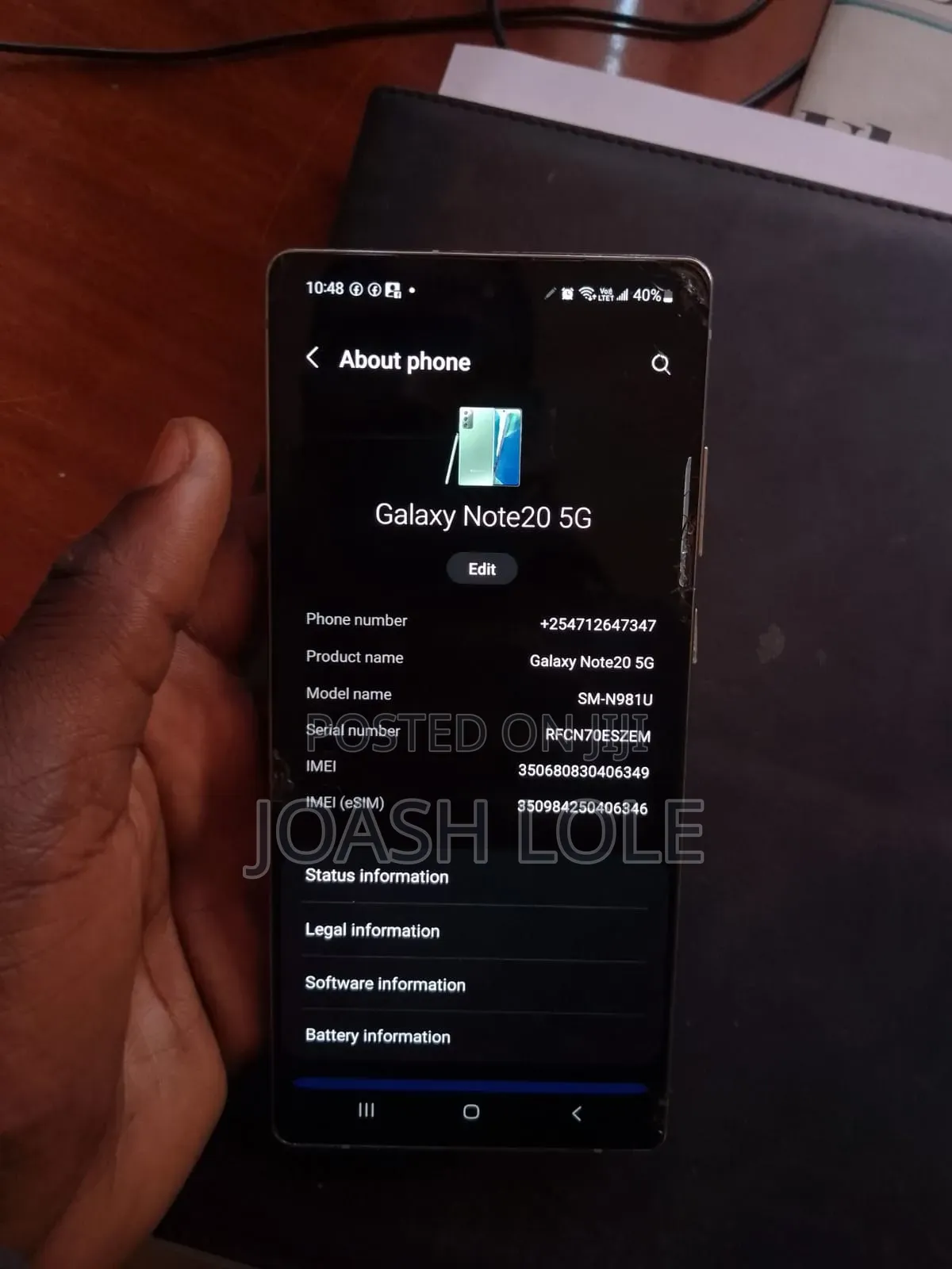 Samsung Galaxy Note 20 5G 256 GB Bronze