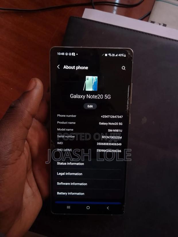 Samsung Galaxy Note 20 5G 256 GB Bronze