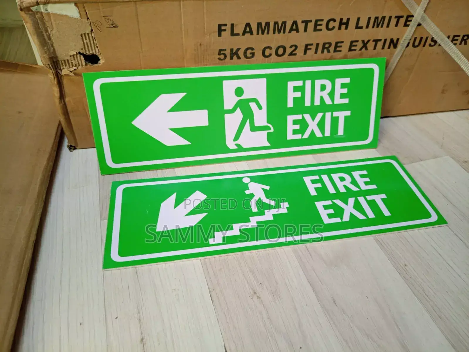 Emergency Exit Direction Sign