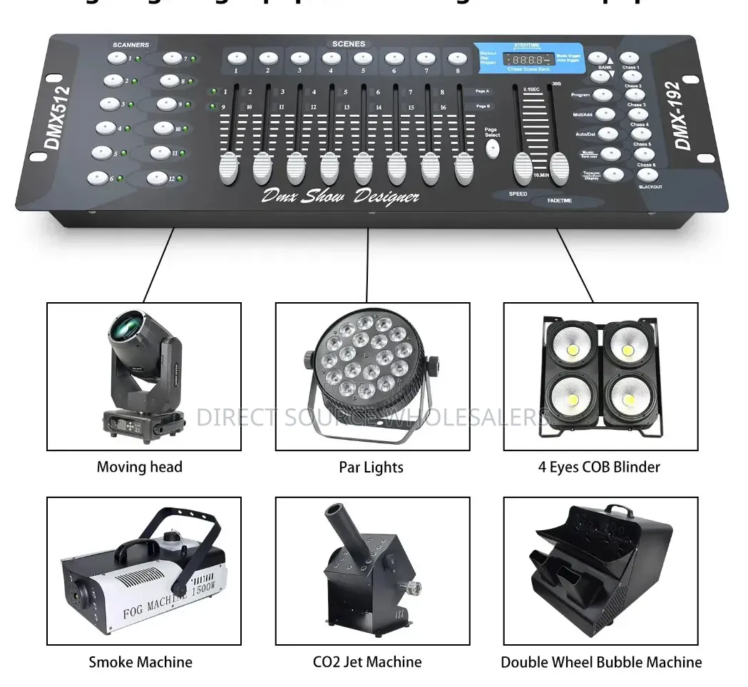 DMX 512 Console – 192 Channel LED Light Controller