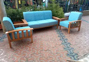 Office Chair; 7-Seater Wooden Armrest Sofa Set