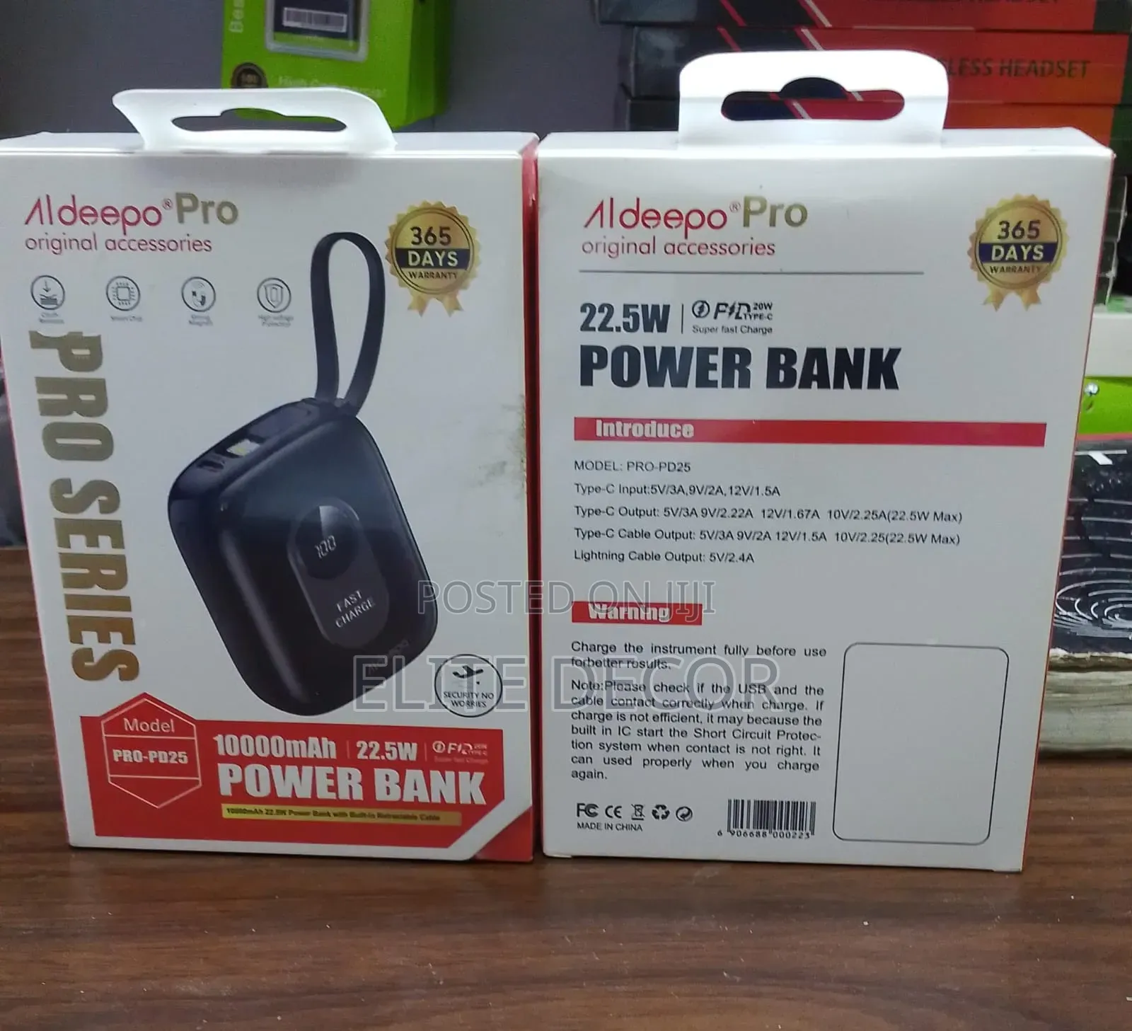 Aldeepo PRO-PD25 10,000mAh 22.5W Super Fast Charging Power Bank