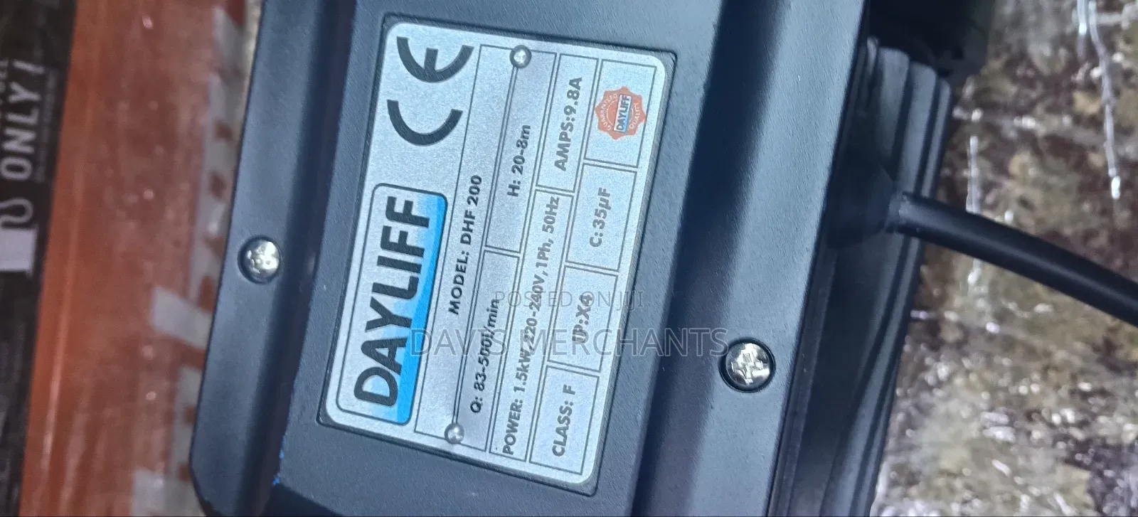 Dayliff 2 Inch 2 HP Booster Water Pump DHF200