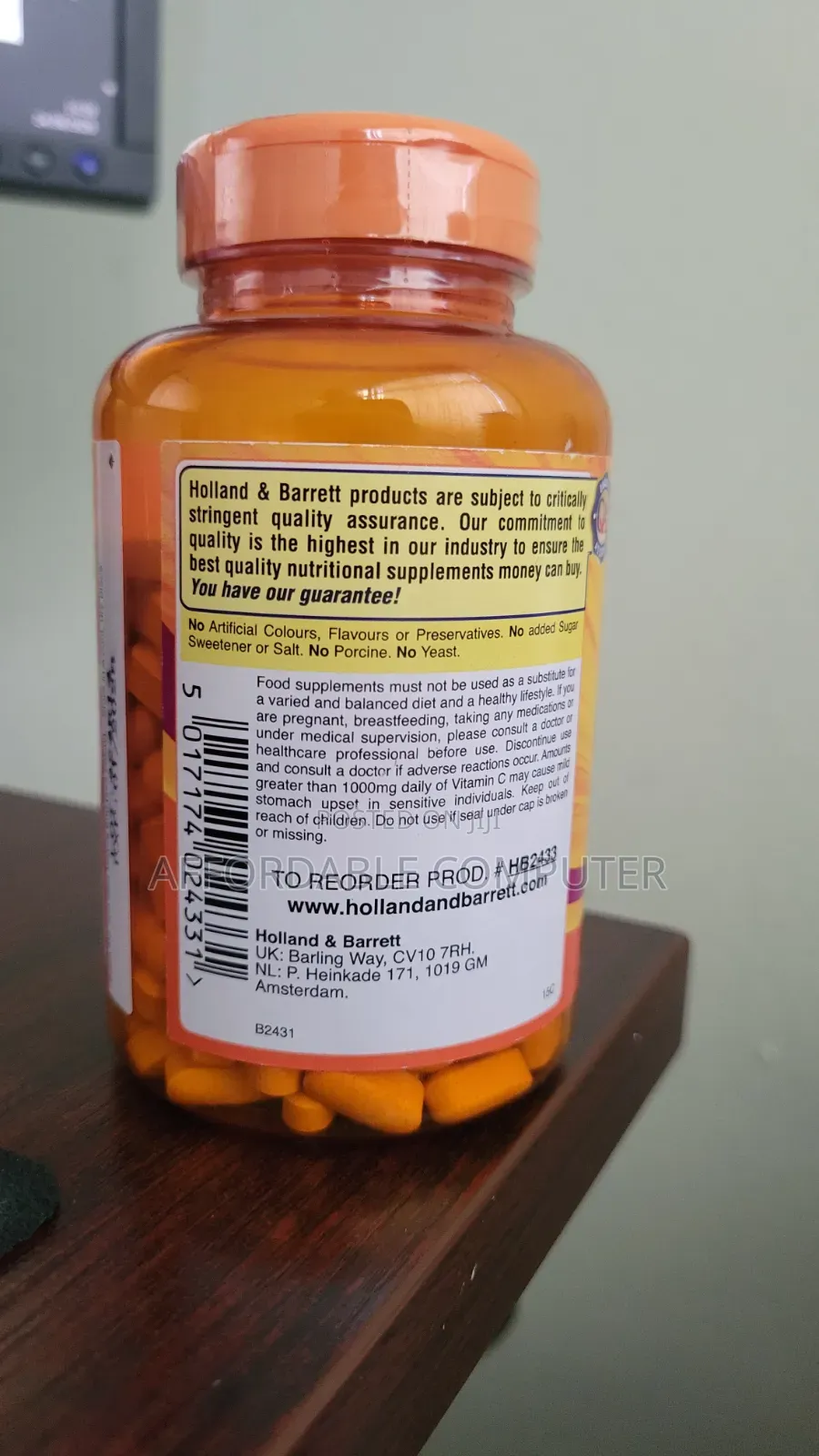 H B Vitamin C 500mg – 250 Easy-to-Swallow Coated Tablets –