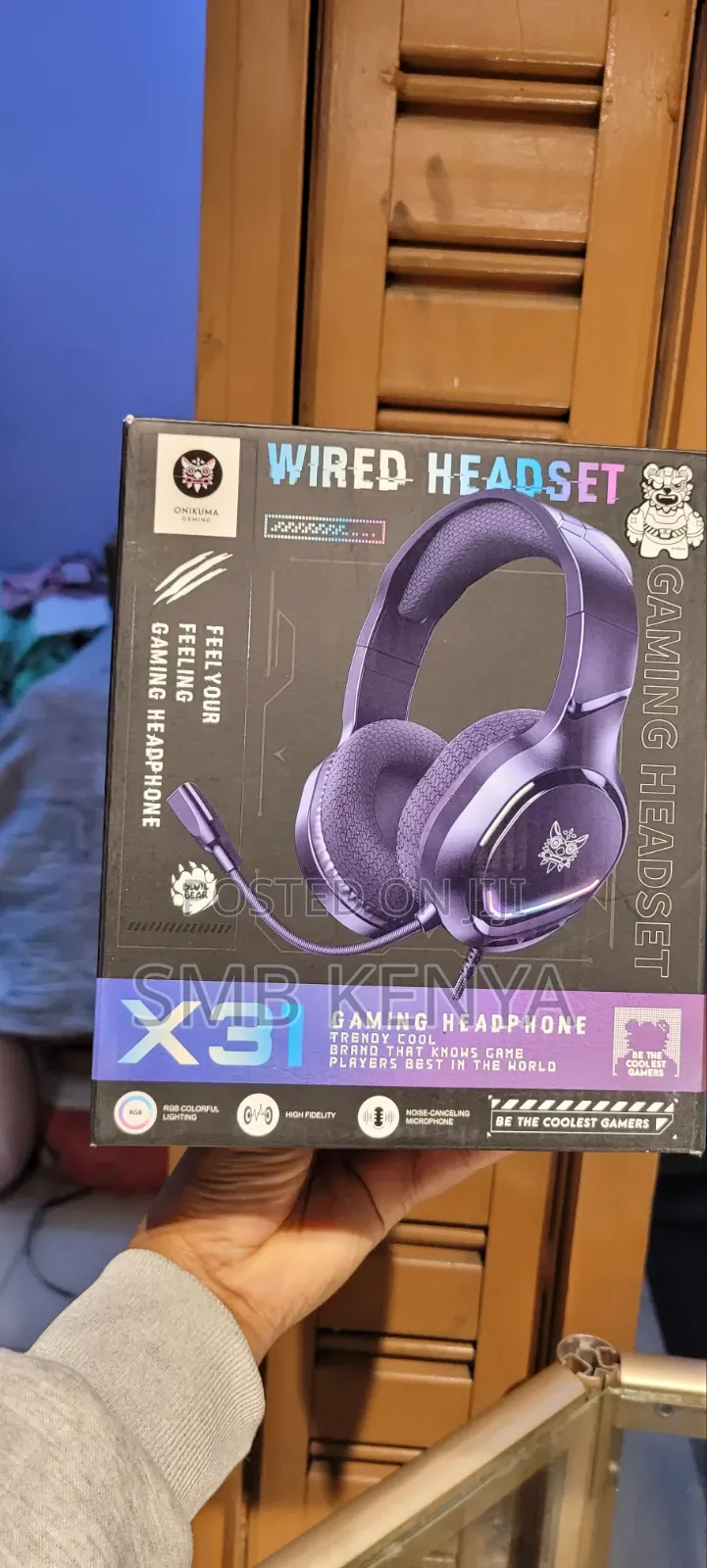 ONIKUMA X31 RGB Gaming Headset With Noise-Cancelling Mic