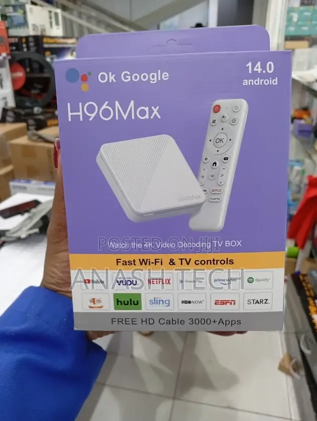 Android 14 TV Box Ultra HD Smart Media Player