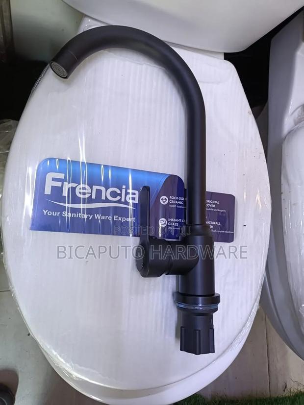 Kitchen Pillar Mixer Tap Black