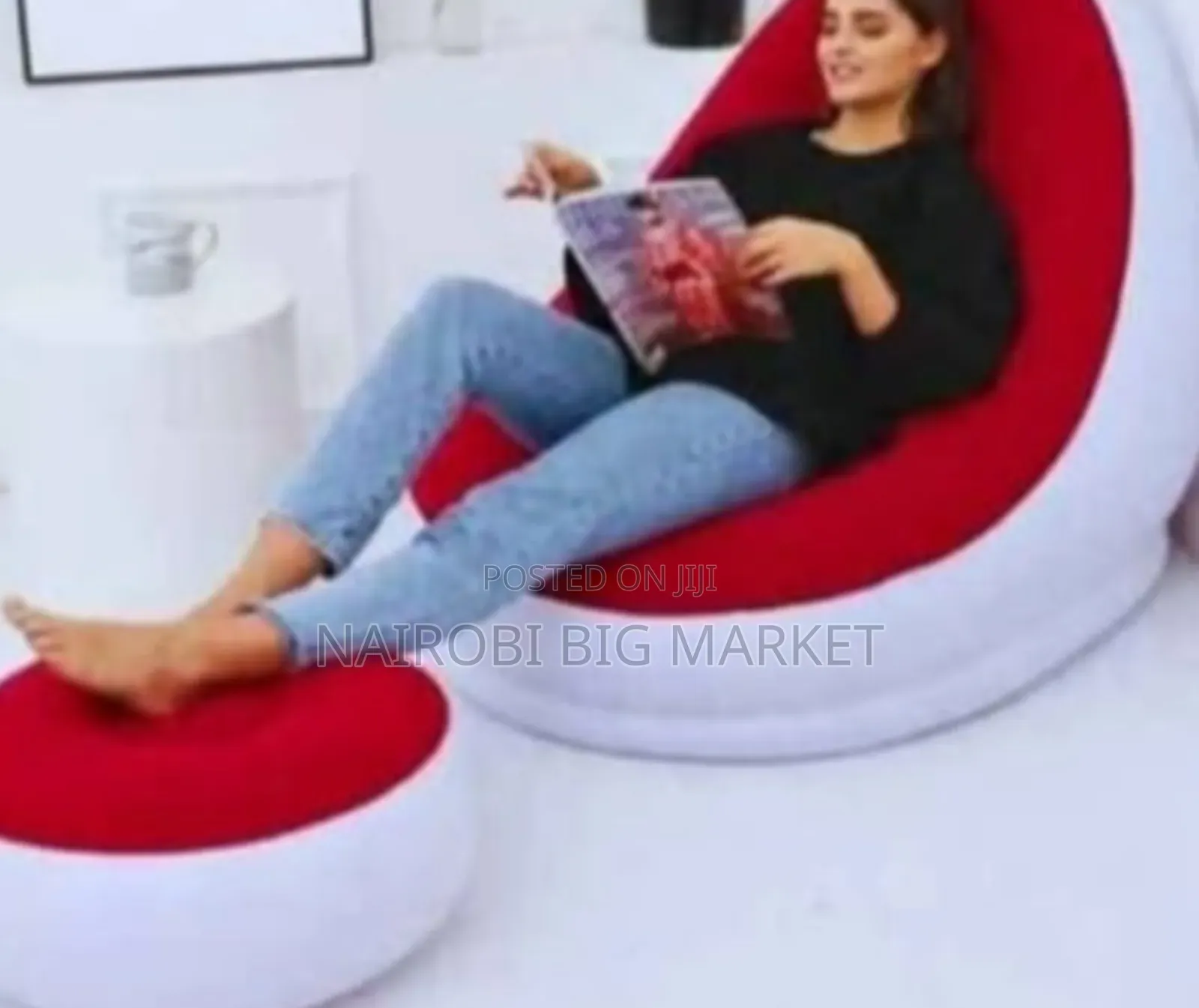Inflatable Seat With Foot Rest