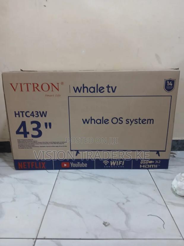 New Model Vitron 43" Inches Smart Android Whale Os Frameless TV