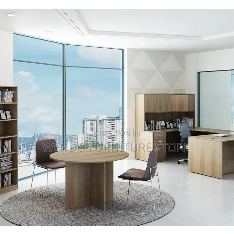 Office Table; Wooden 1200mm Round Boardroom Table