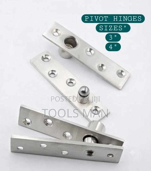 Heavy Duty Stainless Steel Pivot Hinges 3-Inch & 4-Inch Sizes