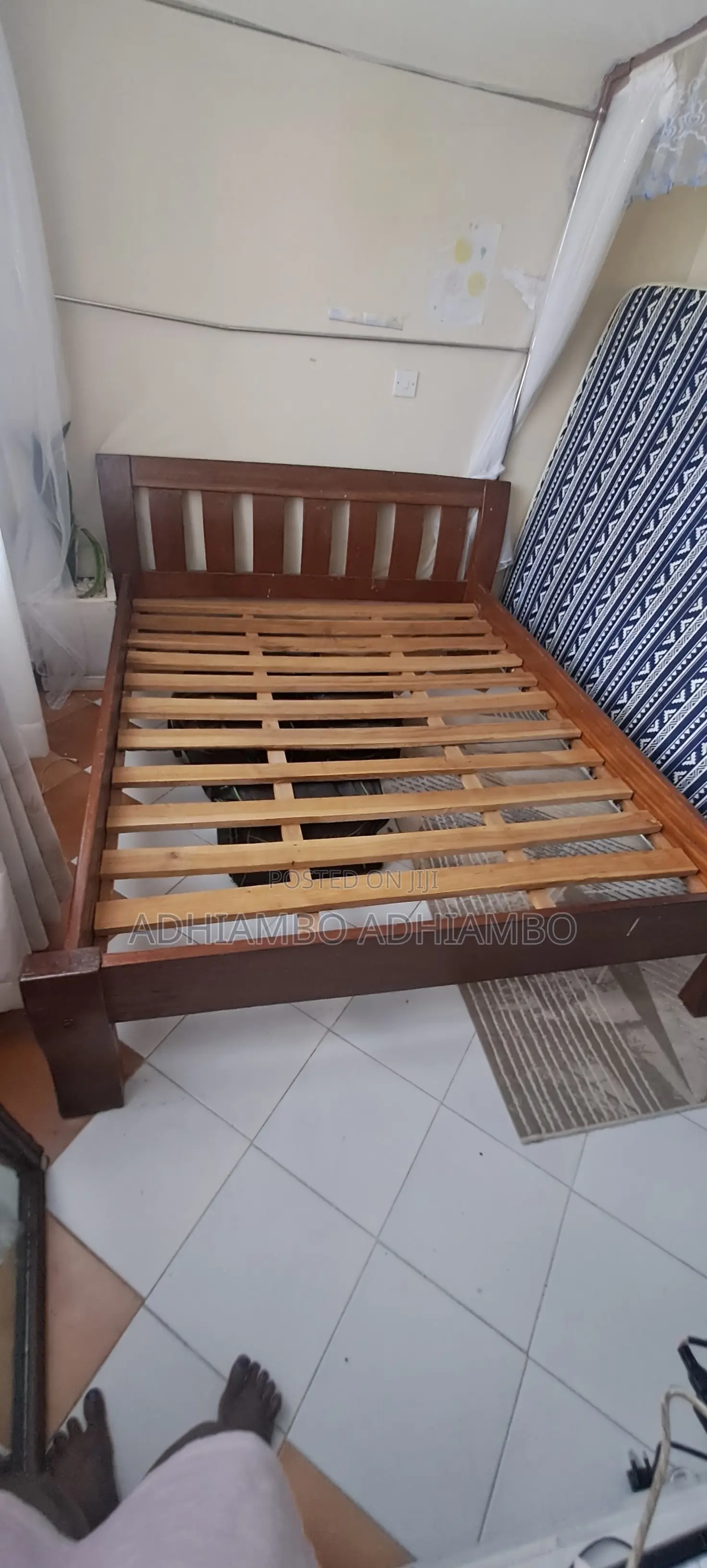 5by 6 Hardwood Bed