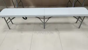 White Plastic Folding Bench