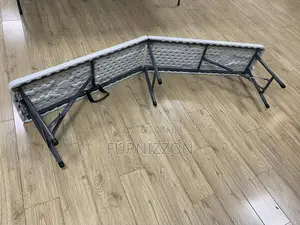 White Plastic Folding Bench