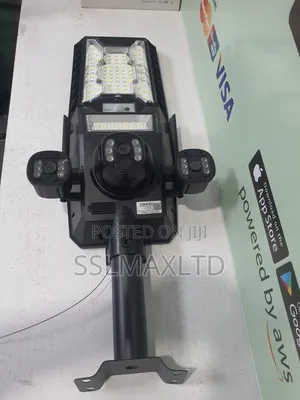 Triple Lens Solar Camera With Adjustable Streetlight.