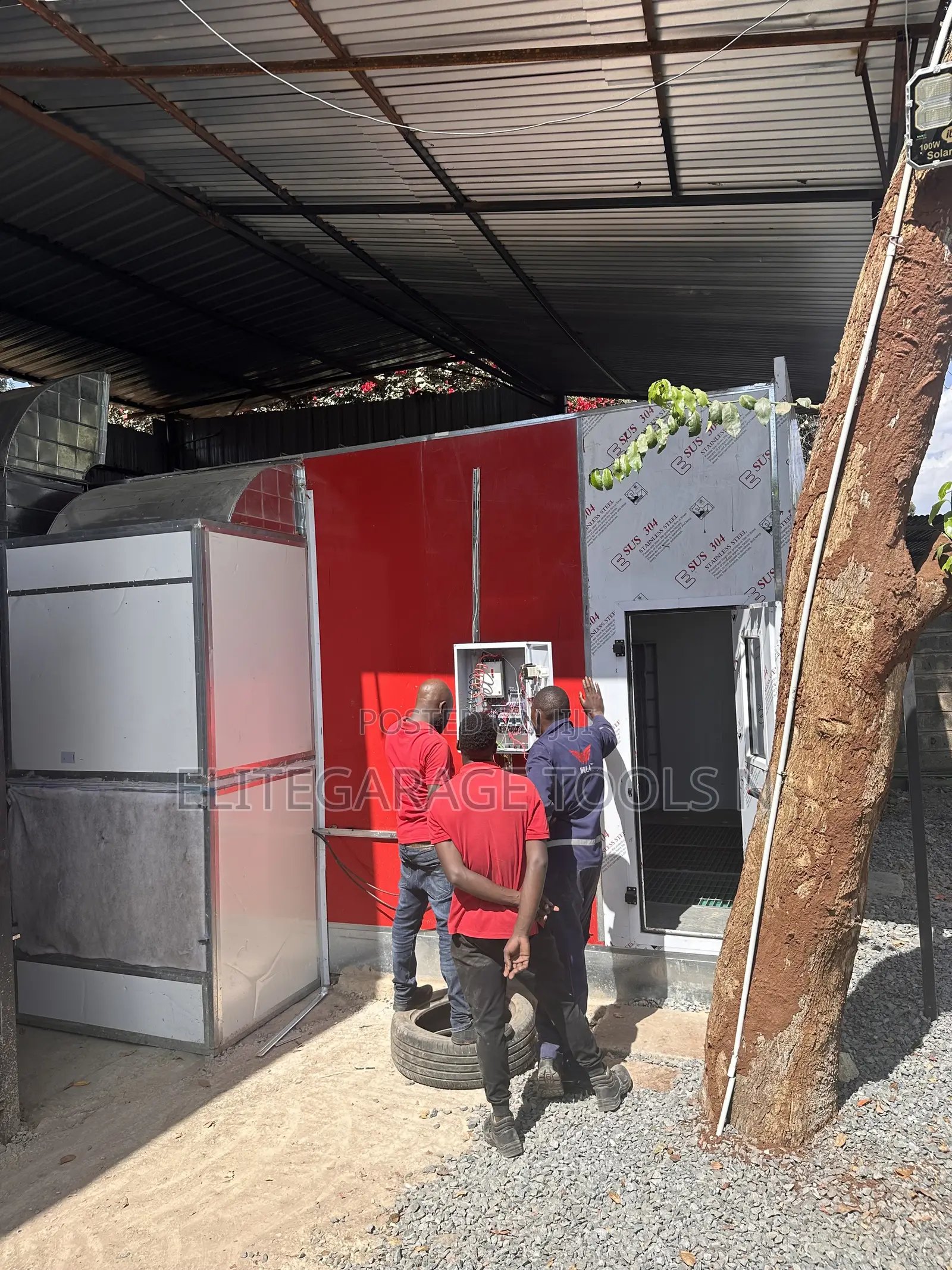 Heavy Duty Sunshine Italy Diesel Powered Spraybooth