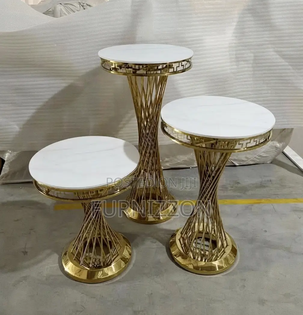 Luxury Gold Hourglass Cocktail Table
