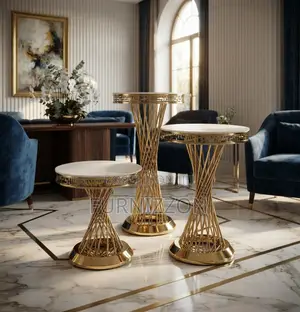 Luxury Gold Hourglass Cocktail Table
