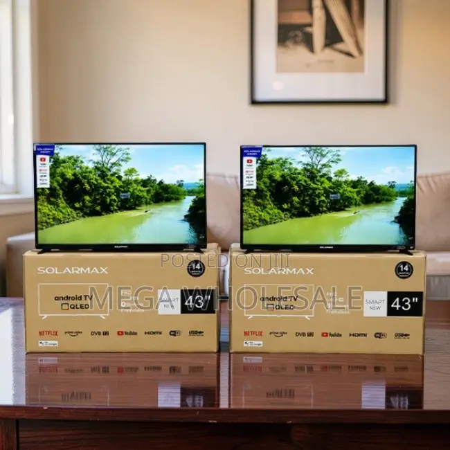 Discount Sale Solarmax 43 Inch Smart Android Digital QLED TVs