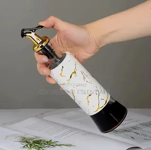 Marble Glass Oil Dispenser Black White