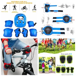 Kids Helmet /Guards Set Includes One Helmet 6pack Guards