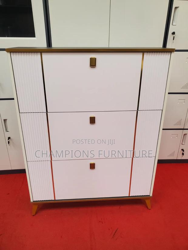 White Luxe Shoe Cabinet