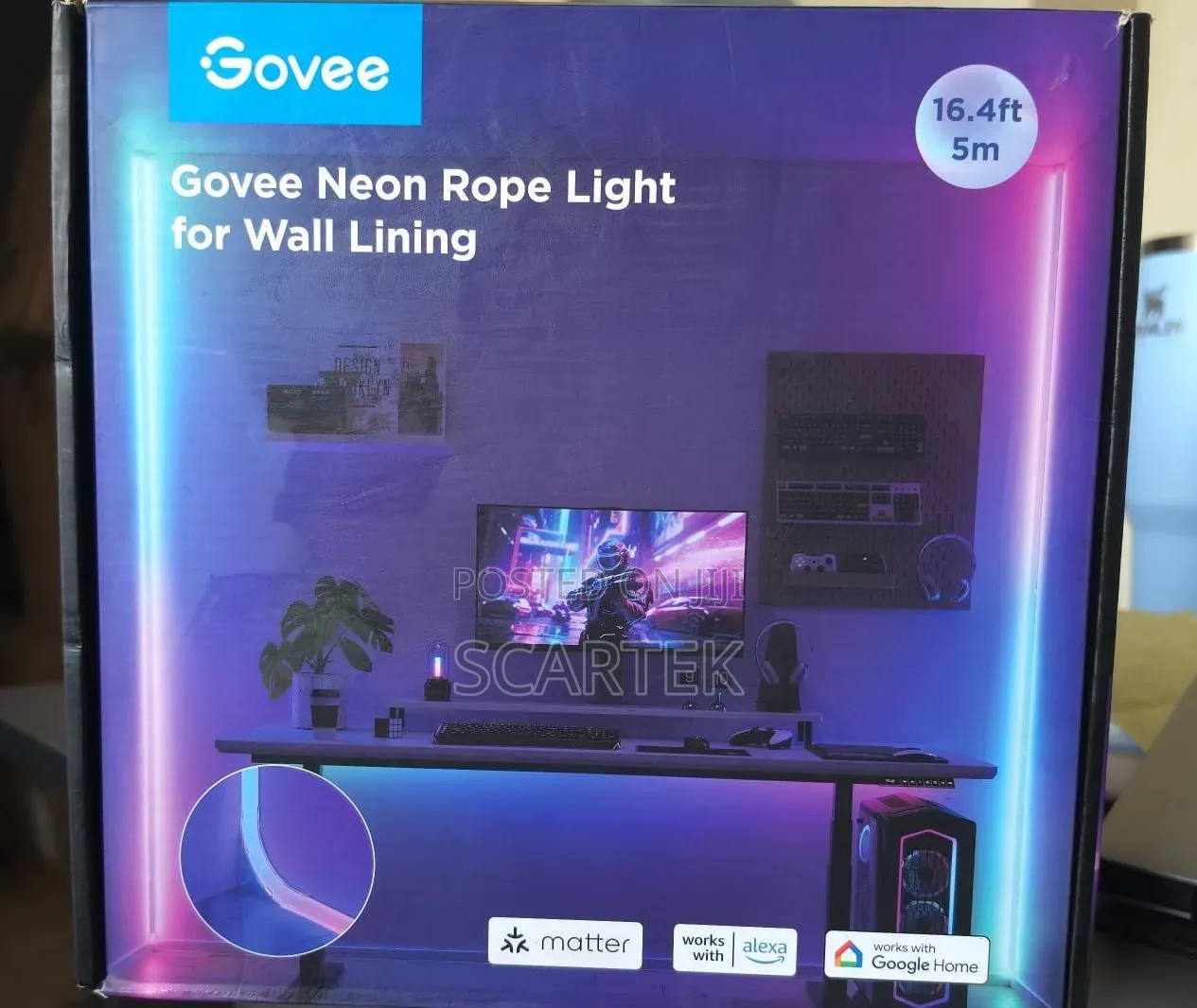 Govee Neon Rope Light for Wall Lining