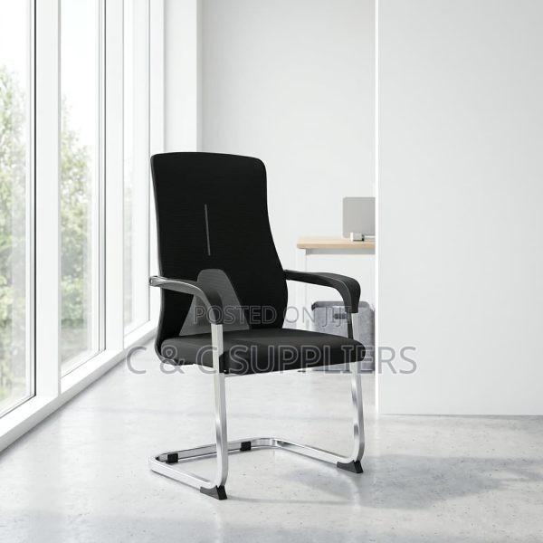 High Back Mesh Visitors Chair. - thumbnail 2