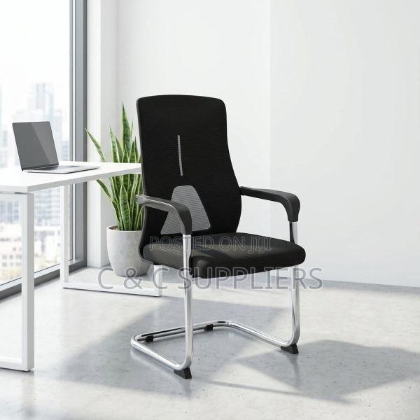 High Back Mesh Visitors Chair. - thumbnail 4