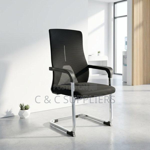 High Back Mesh Visitors Chair. - thumbnail 3