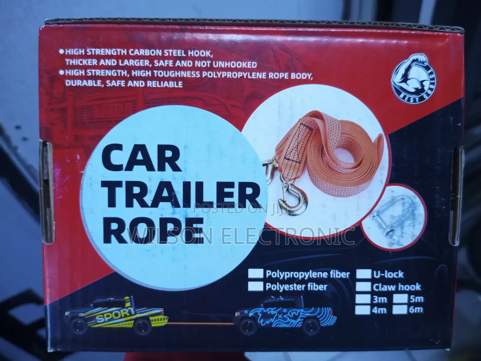 Emergency Car Towing Rope. 3M
