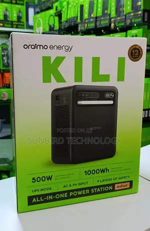 Oraimo Power Station Kili 1000wh,500w All in One Power Station