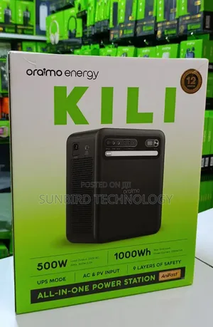 Oraimo Power Station Kili 1000wh,500w All in One Power Station